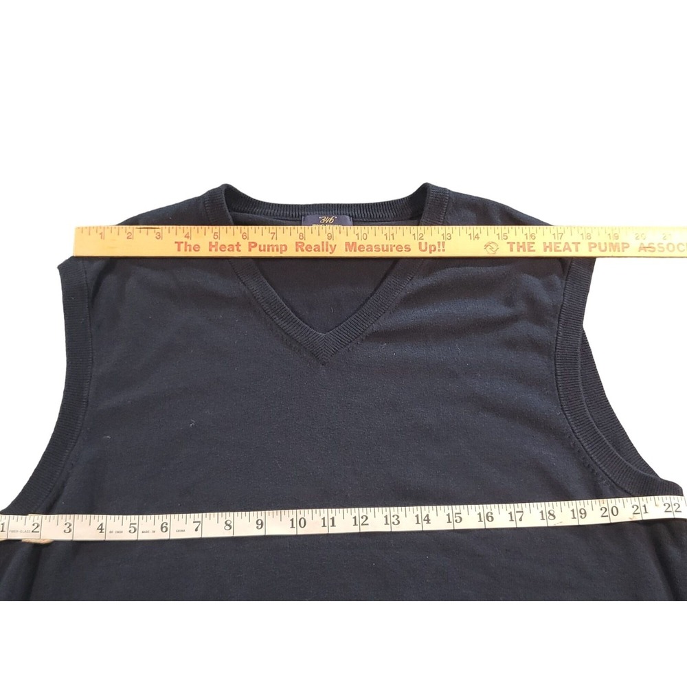 Brooks Brothers 346 Sleeveless VNeck Sweater Men Sz L Supima Cotton Workwear - Picture 3 of 6